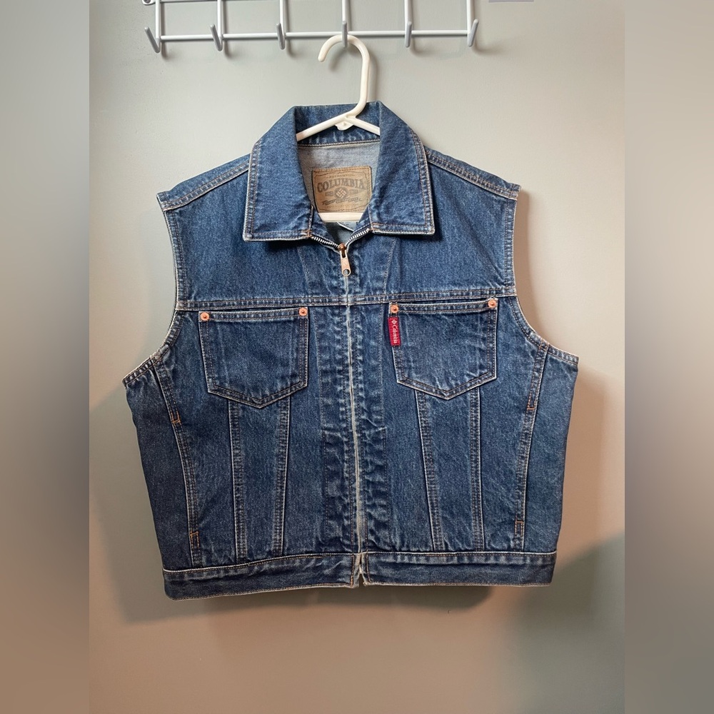 Columbia Blue Denim Vest